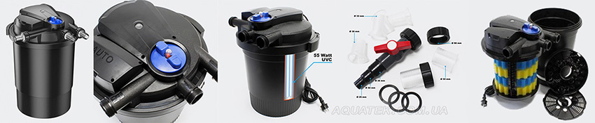 Напорный прудовый фильтр Sunsun CPA-30000 со встроенным UV стерилизатором 55W Напорный прудовый фильтр Sunsun CPA-30000 со встроенным UV стерилизатором 55W