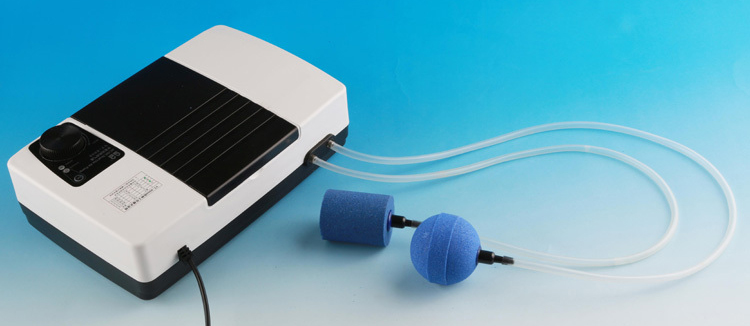 SUNSUN YT-8000 - компрессор с аккумулятором для аквариума объемом до 300 литров   Sunsun YT-8000 - компрессор с аккумулятором для аквариума объемом до 300 литров с плавной регулировкой мощности воздушного потока