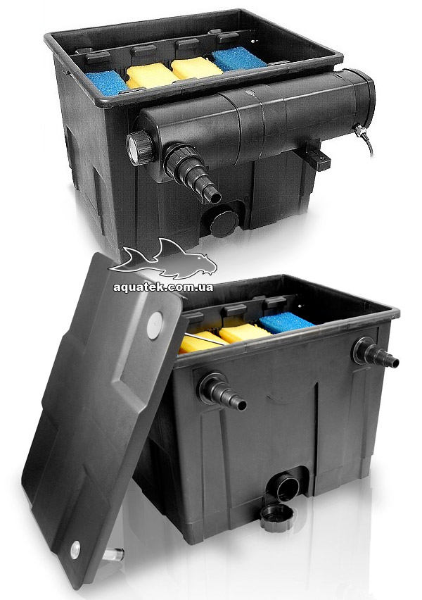 SunSun CBF 350-UV - проточный фильтр с УФ-стерилизатором 18Вт для пруда до 30000 литров. SunSun CBF 350-UV - проточный фильтр с УФ-стерилизатором 18Вт для пруда до 30000 литров.