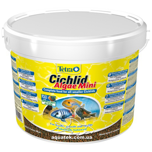 Корм Tetra Cichlid Algae Mini 10 литров. Корм Tetra Cichlid Algae Mini 10 литров.