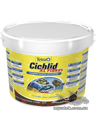 Корм Tetra Cichlid XL Flakes 10 л, 1900 грамм Корм Tetra Cichlid XL Flakes 10 л, 1900 грамм
