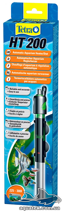 Tetra HT 200 - автоматический нагреватель с терморегулятором для аквариума 225-300 литров. Tetra HT 200 - автоматический нагреватель с терморегулятором для аквариума 225-300 литров.